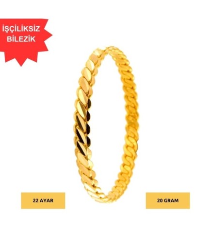 20 Gram Üçlü Burma Bilezik