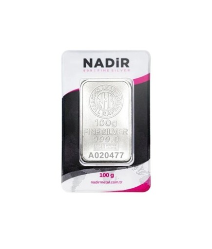 NADİR 100 Gram Paketli Gümüş Külçe