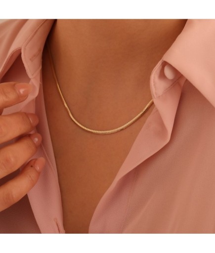 Balık Sırtı İtalyan 14 Ayar Altın Kolye