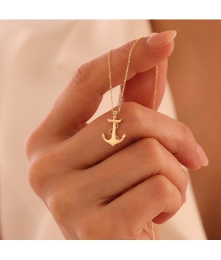 Çapa 14 Ayar Altın Kolye