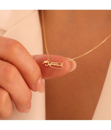 Atatürk İmzalı 14 Ayar Altın Kolye