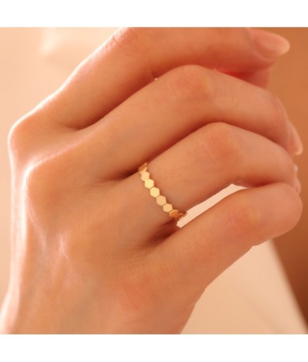 Petek Model 14 Ayar Altın Yüzük