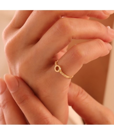 Yuvarlak Minimal 14 Ayar Altın Yüzük	