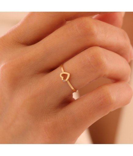 Kalpli Minimal 14 Ayar Altın Yüzük