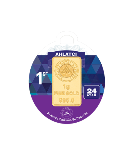 Ahlatçı 1 Gram 24 Ayar Külçe Altın