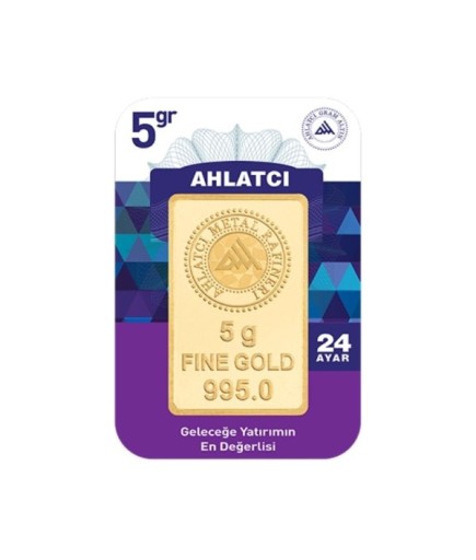 Ahlatçı 5 Gram 24 Ayar Külçe Altın