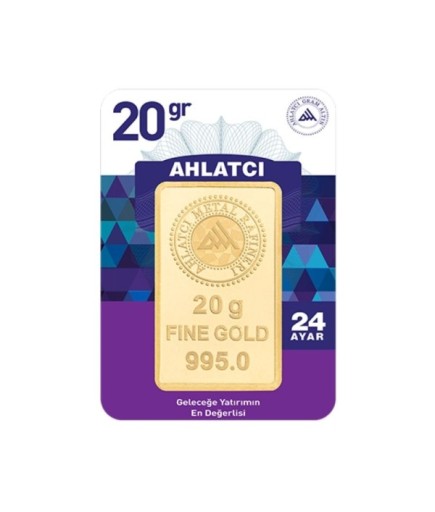 Ahlatçı 20 Gram 24 Ayar Külçe Altın