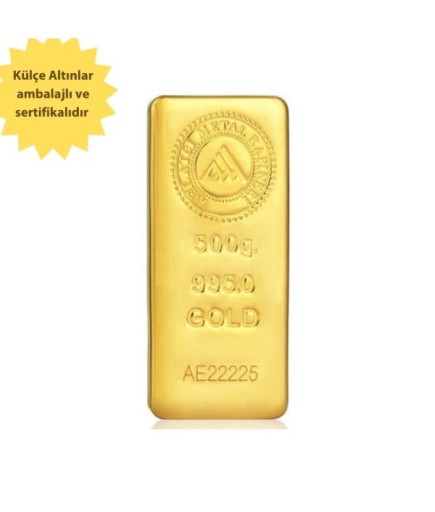 500 Gram 24 Ayar Külçe Altın
